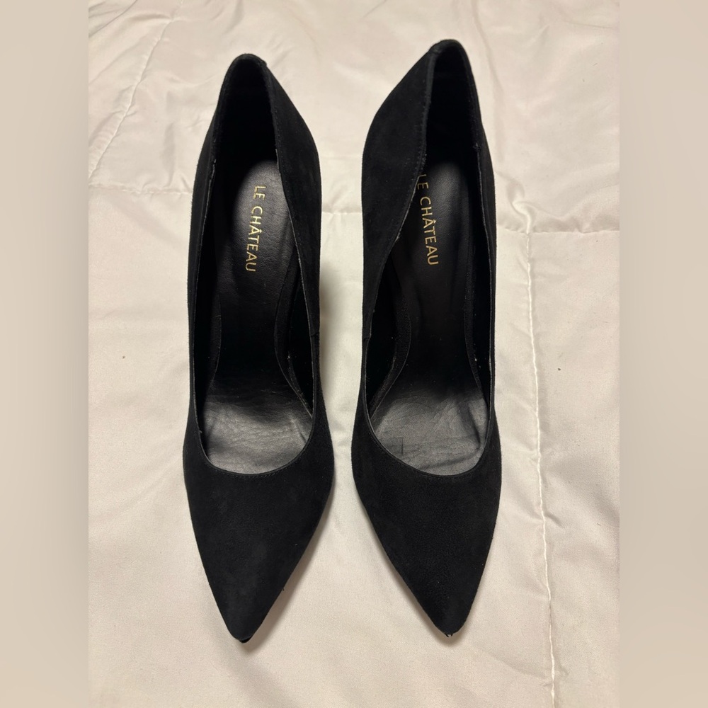 Le Chateau Black Suede Heels